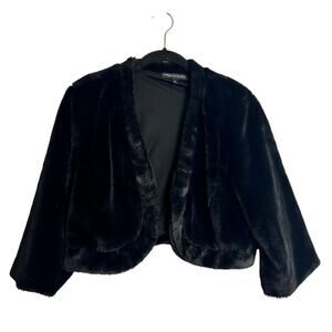 Chris McLaughlin faux fur 3/4 sleeve jacket. Size XL NWOT